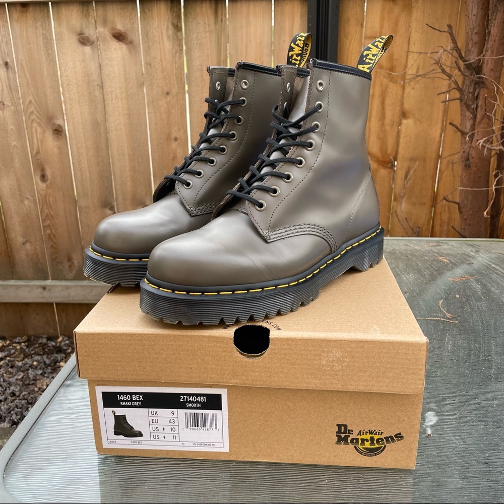 Dr. Martens 1460 BEX Khaki Gray EU43 US 10M 11W